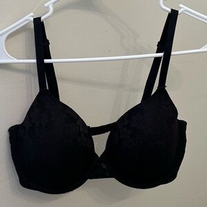 PINK Victoria's Secret Black Floral Bra